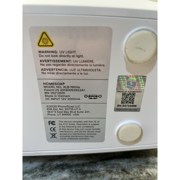 HomeSoap Large Capacity UV Light Sanitizer | White - Picture 10 of 10